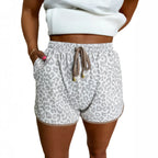 Women's Checkered Drawstring Casual Summer Shorts