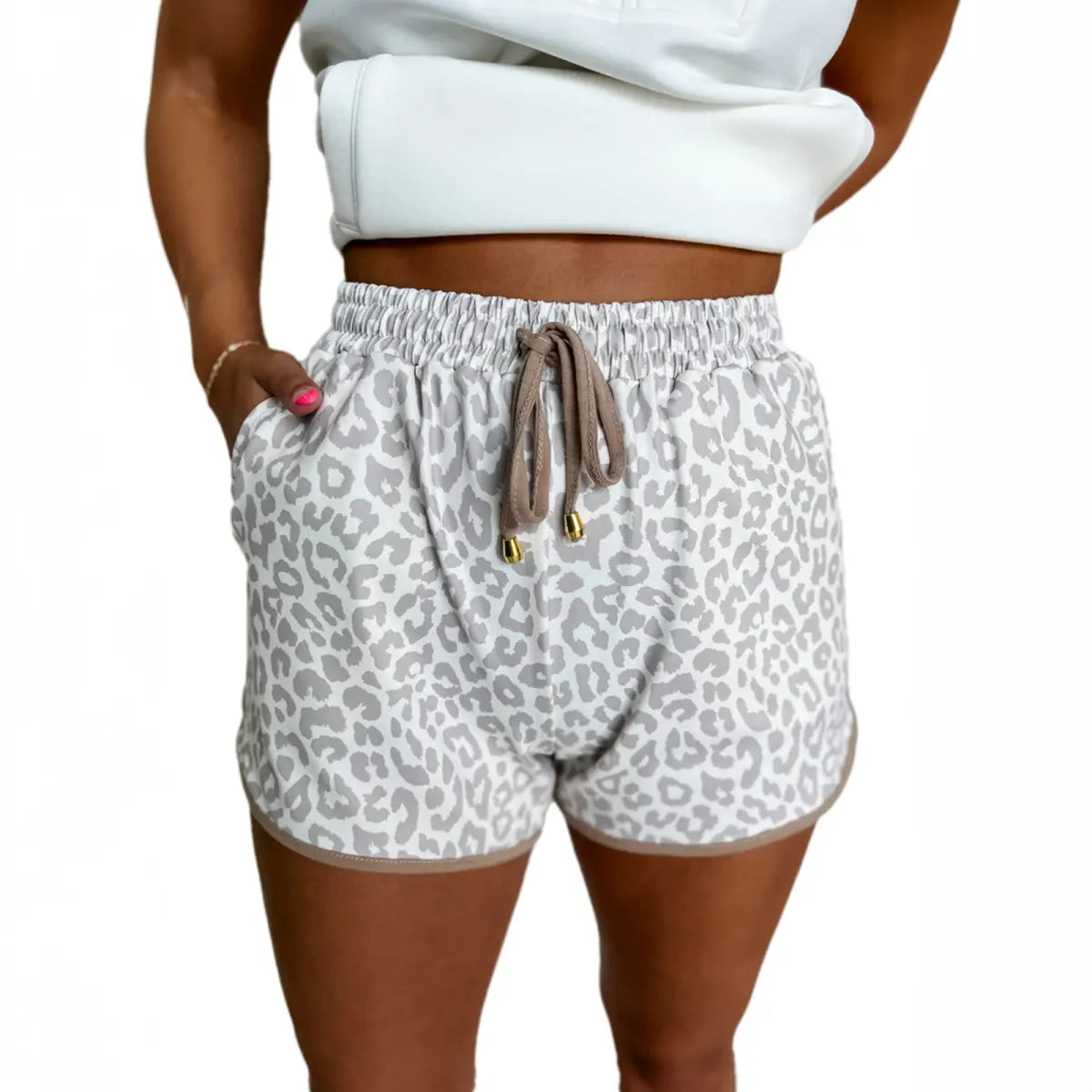 Women's Checkered Drawstring Casual Summer Shorts