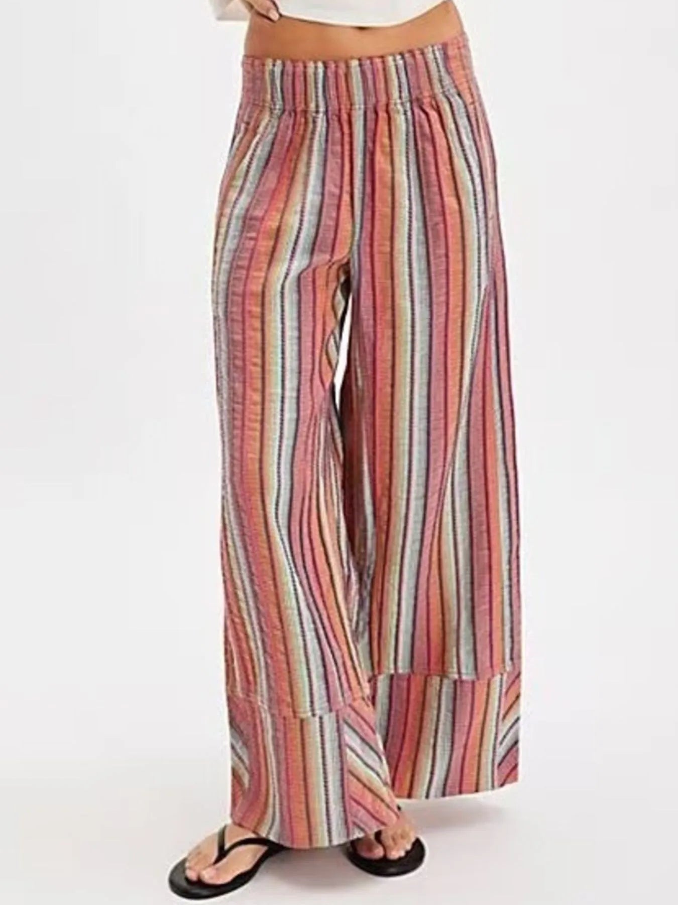 Striped Wide Leg Pants