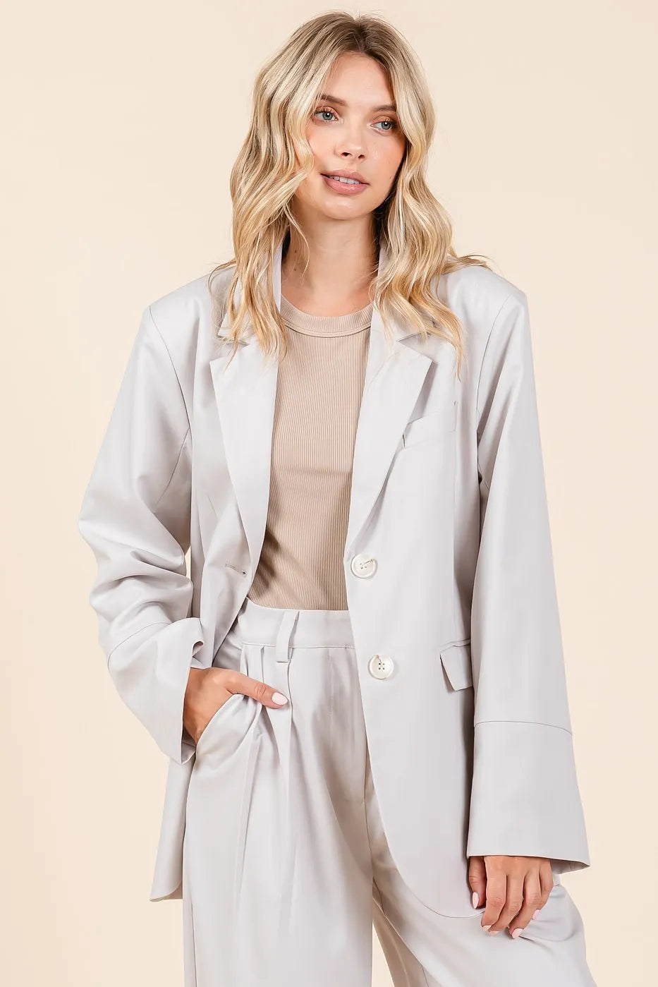 Mittoshop Boyfriend Fit Blazer Jacket