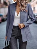 Open Front Long Sleeve Blazer