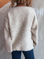 Relaxed Fit Round Neck Sweater