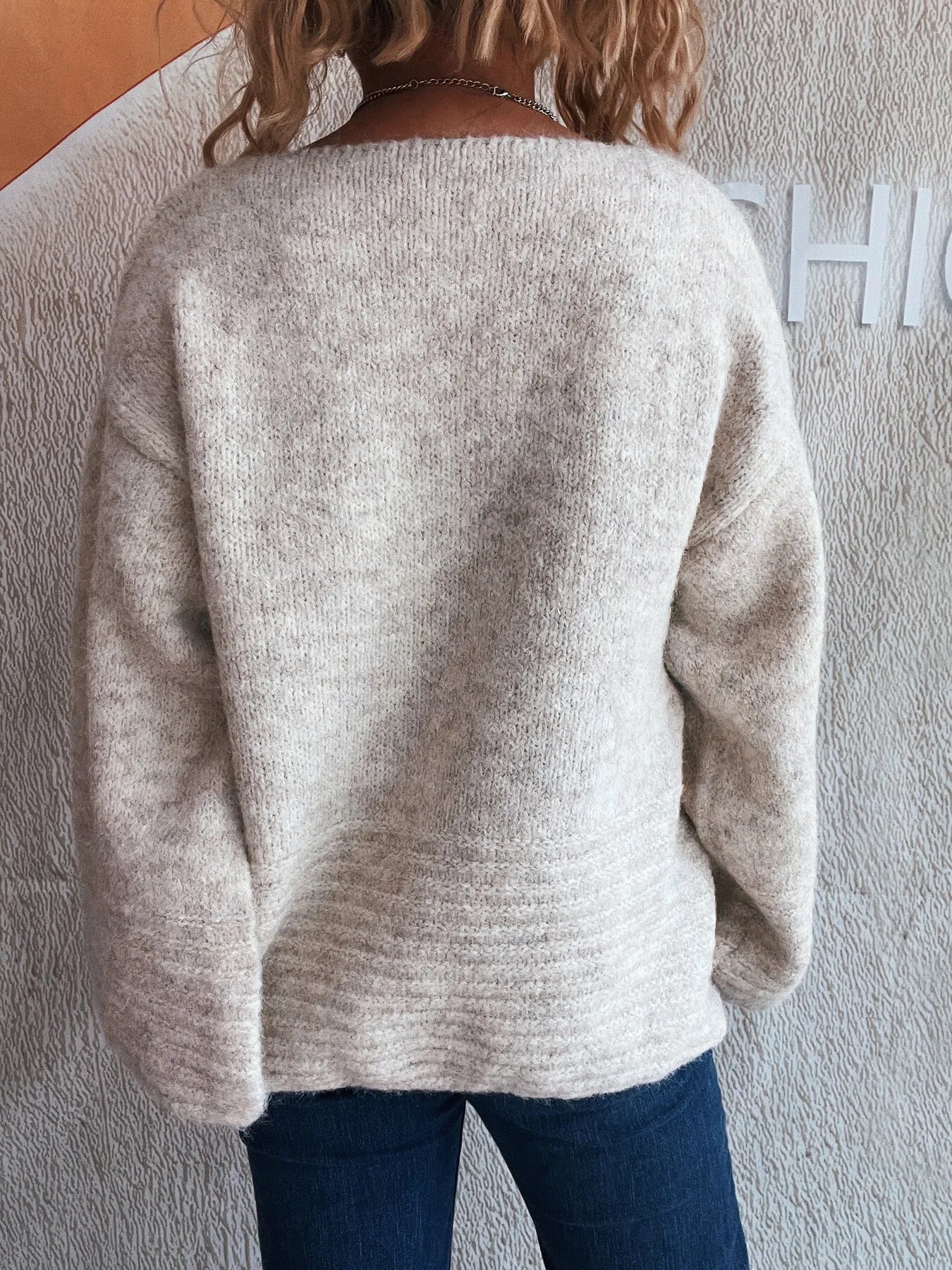 Relaxed Fit Round Neck Sweater