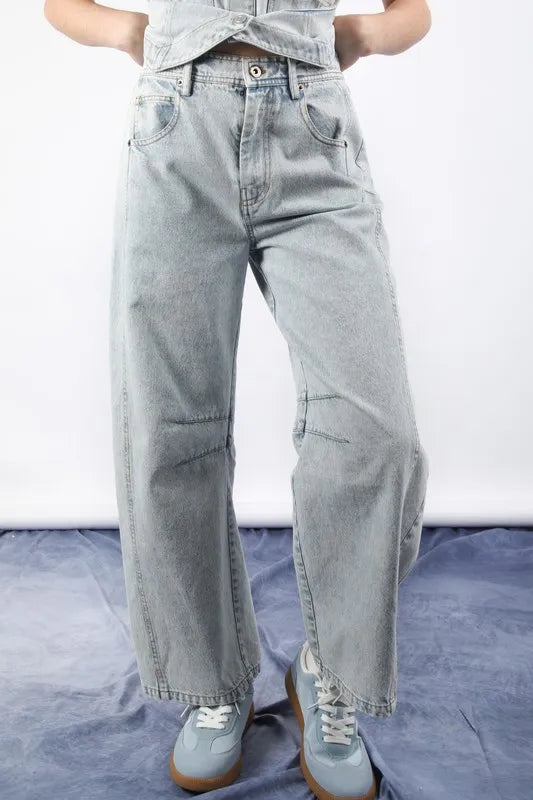 VERY J Wide Leg Comfy Jeans