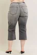 Judy Blue Full Size Wide Leg Capris Jeans Plus Size