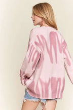 ADORA Drop Shoulder Graffiti Sweater Oversized