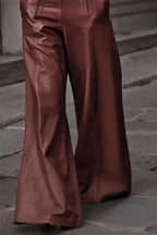 High Waist Wide Flare Pants