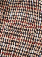 Houndstooth Lapel Collar Blazer