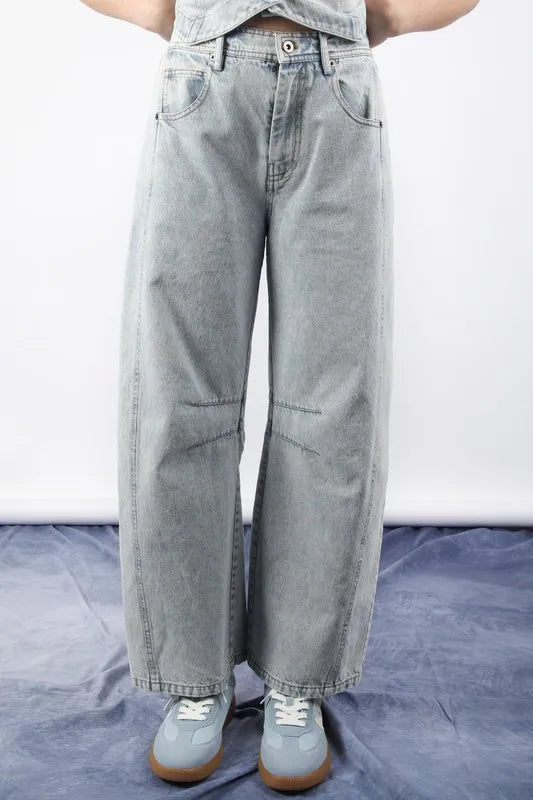 VERY J Wide Leg Comfy Jeans