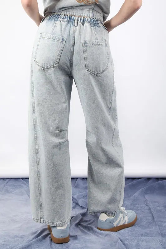 VERY J Wide Leg Comfy Jeans