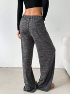 Tied Striped Wide Leg Pants