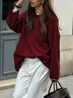 Oversized Long Sleeve Hooded Sweater
