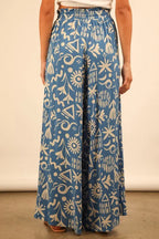 VERY J Printed Wide Leg Pants