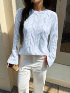 Cable Knit Long Sleeve Sweater
