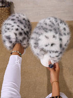 New Trendy Plush Fur Slippers