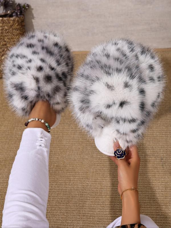 New Trendy Plush Fur Slippers