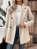 Lapel Collar Long Sleeve Blazer