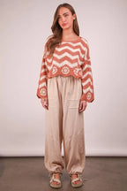 VERY J Wide Leg Gauze Solid Pants