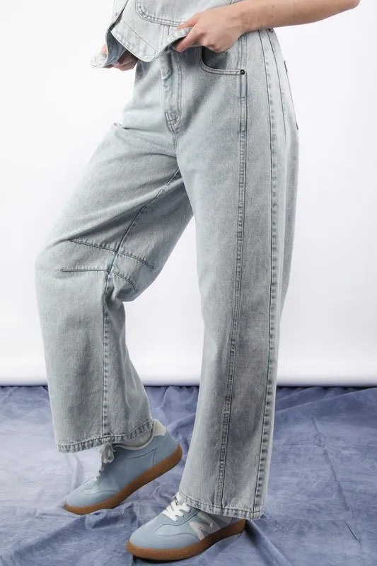 VERY J Wide Leg Comfy Jeans