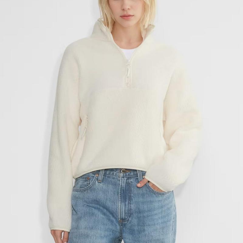 Quarter Zip Fleece Sweatshirts