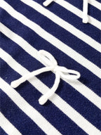 Stripe Knitted Bow Decor Sweater Vest