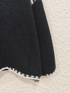 Contrast Trim Oversized Sweater