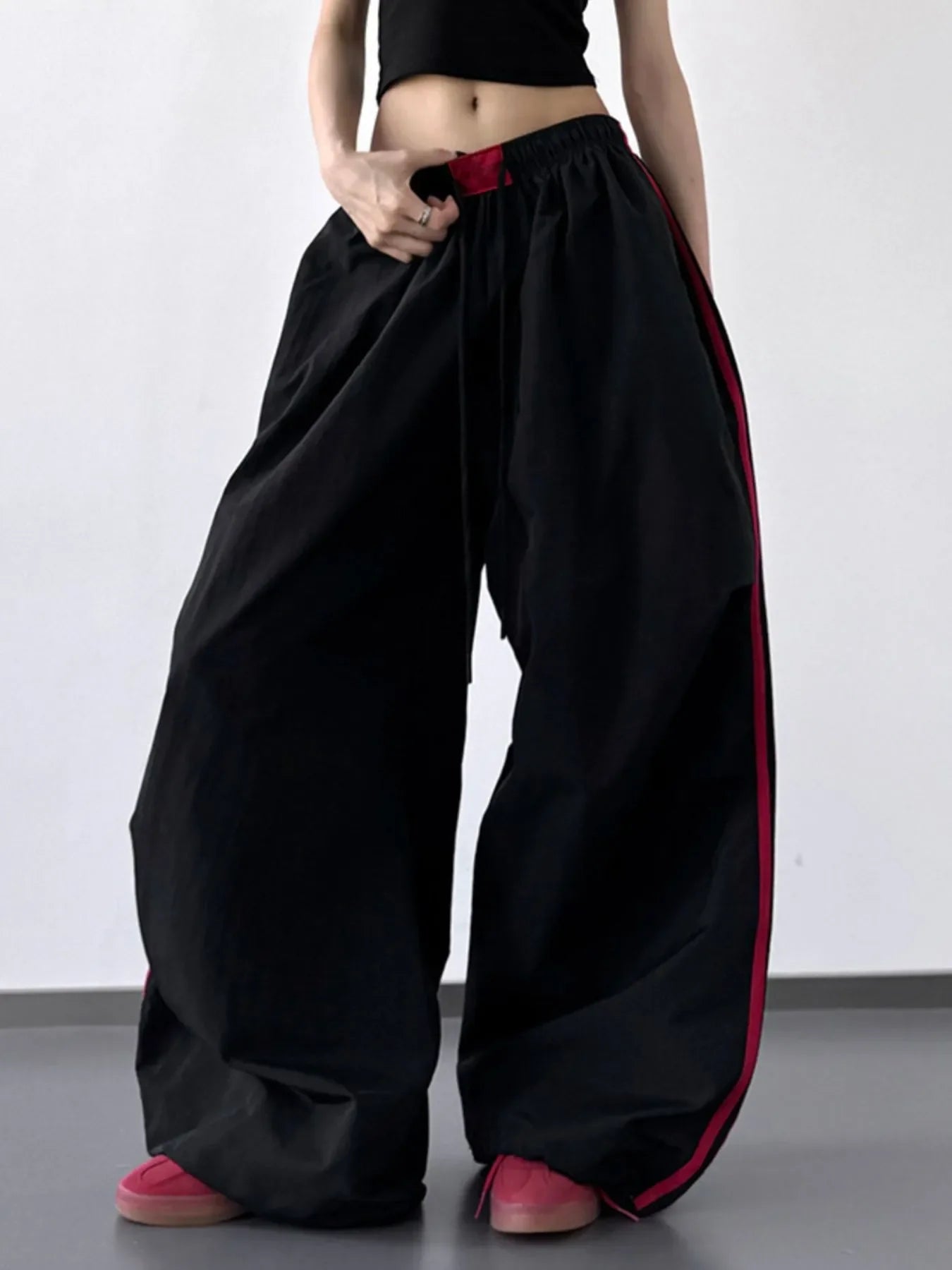 Wide Leg Drawstring Pants