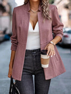 Open Front Long Sleeve Blazer