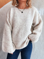 Relaxed Fit Round Neck Sweater