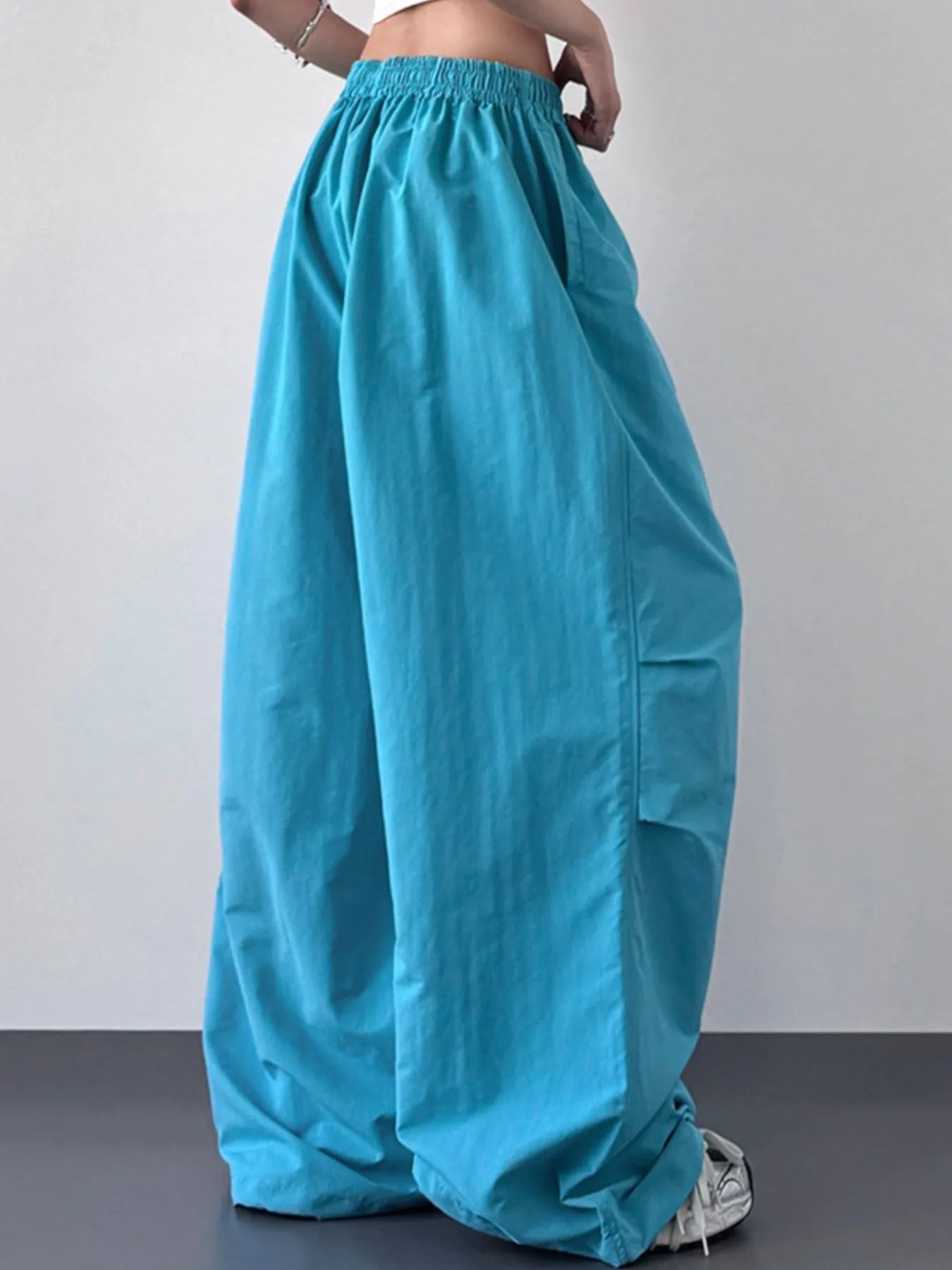 Wide Leg Drawstring Pants