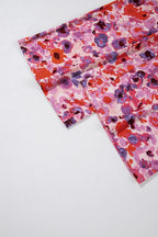 Floral Wide Leg Elastic High Waist Pants