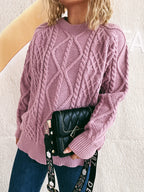 Cable Knit Long Sleeve Sweater