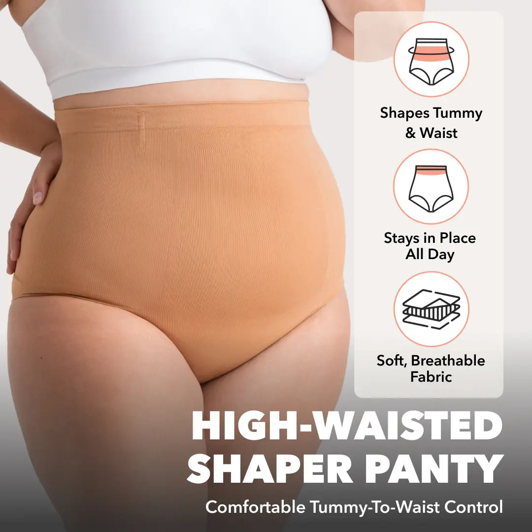 Seamless High-Waist Tummy Control Shaper Panty
