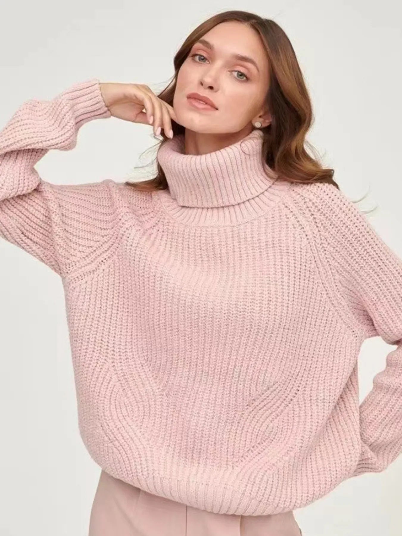 Turtleneck Long Sleeve Sweater