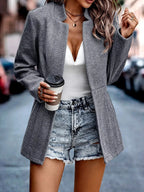Open Front Long Sleeve Blazer