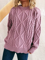 Cable Knit Long Sleeve Sweater