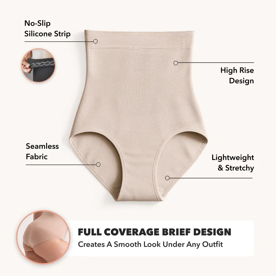 Seamless High-Waist Tummy Control Shaper Panty