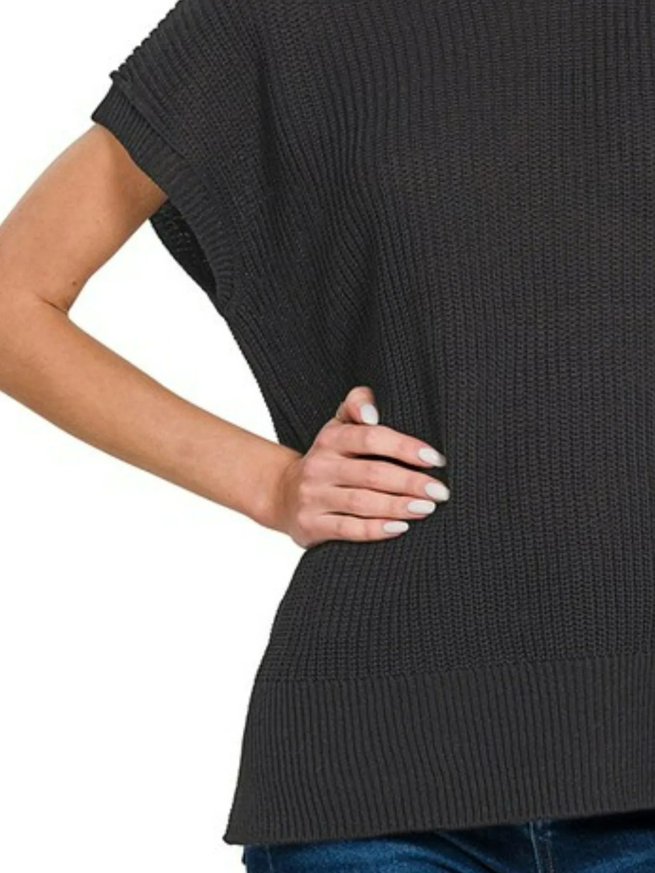Zenana Oversized Crew Neck Sweater
