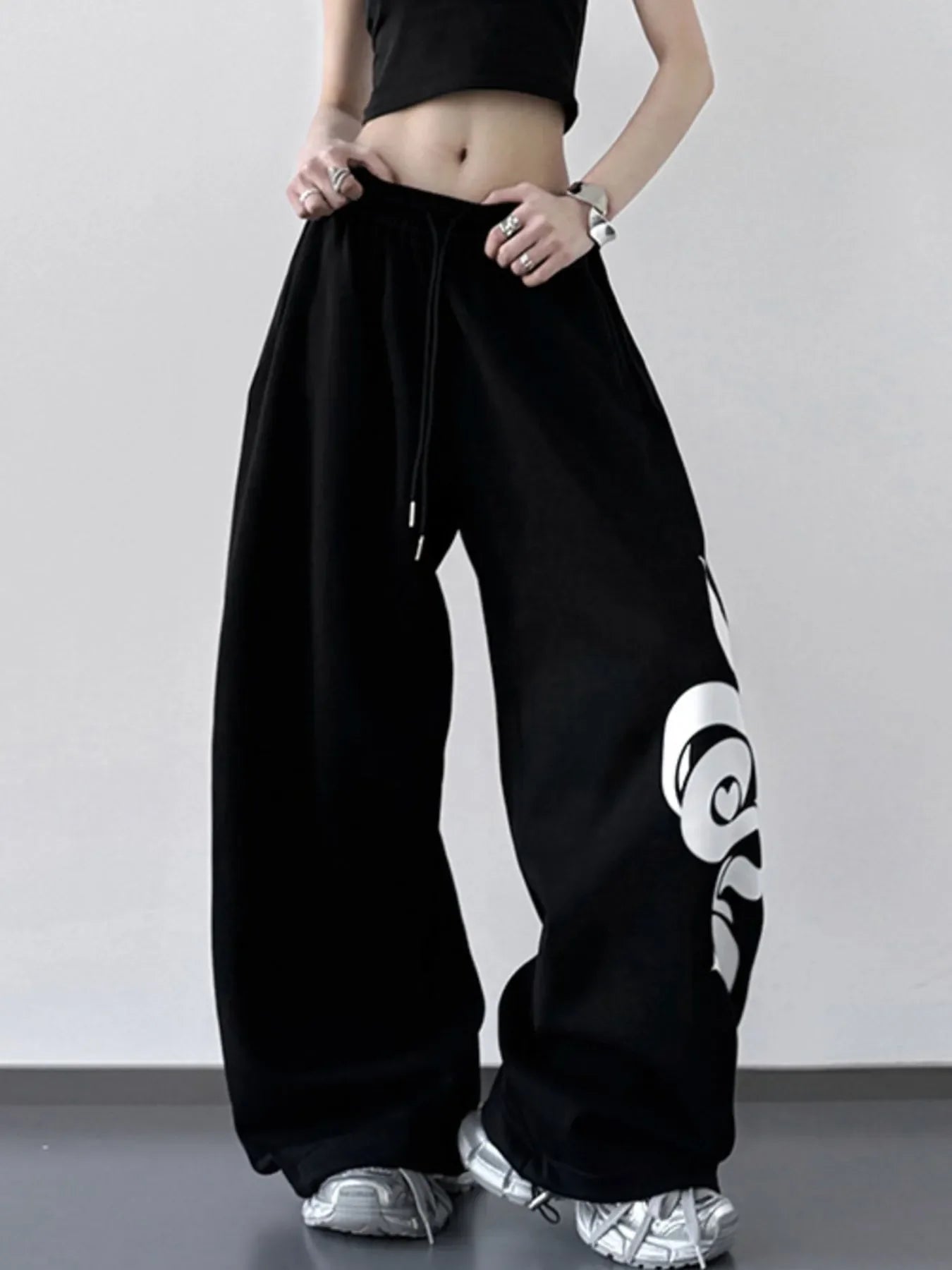 Wide Leg Drawstring Pants