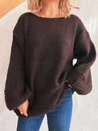 Relaxed Fit Round Neck Sweater