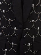 Pearl Detail Long Sleeve Blazer