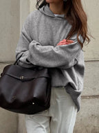 Oversized Long Sleeve Hooded Sweater