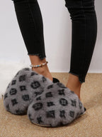 New Trendy Plush Fur Slippers