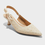 Women's Milan Pearl Slingback Heels