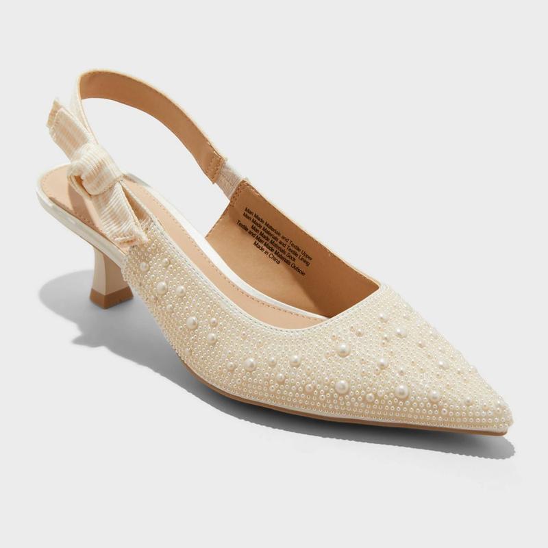 Women's Milan Pearl Slingback Heels