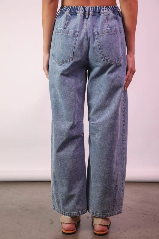 VERY J Wide Leg Comfy Jeans