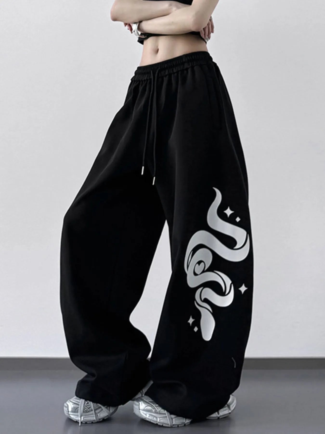 Wide Leg Drawstring Pants