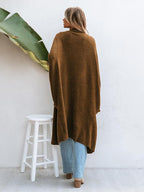 CUPSHE Women's Oversized Cardigan Sweater Open Front 2025 Fall Long Sleeve Soft Knit Casual Sweaters Outwear
