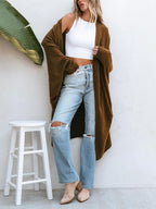 CUPSHE Women's Oversized Cardigan Sweater Open Front 2025 Fall Long Sleeve Soft Knit Casual Sweaters Outwear