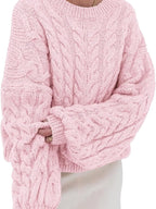Cable Knit Long Sleeve Sweater
